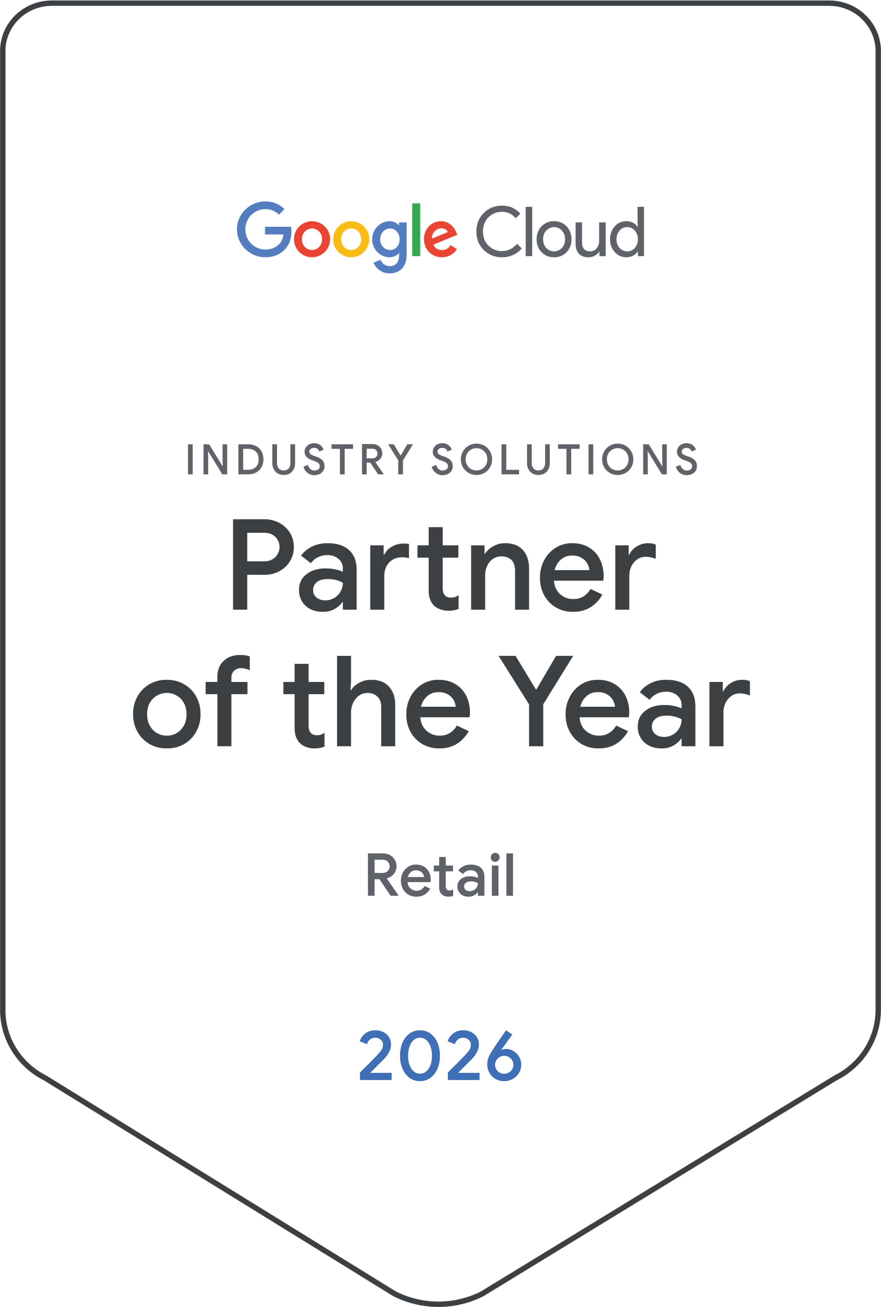 Google Cloud Industry Solutions Partner of the Year 2026, Retail