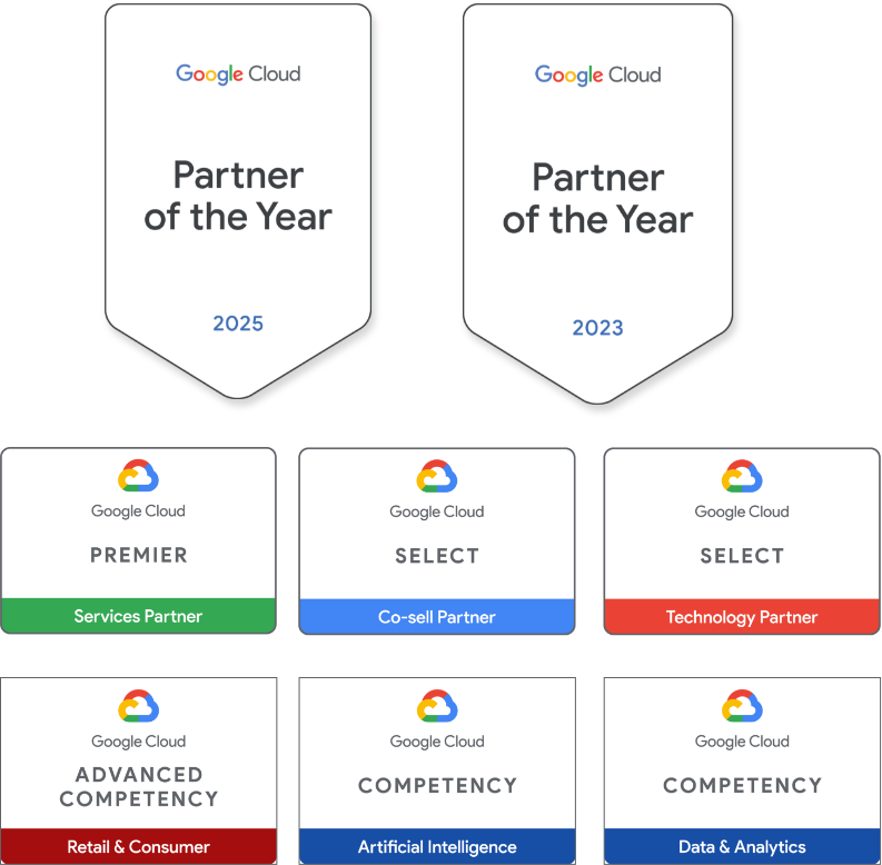 Tredence Google Cloud Partner Badges
