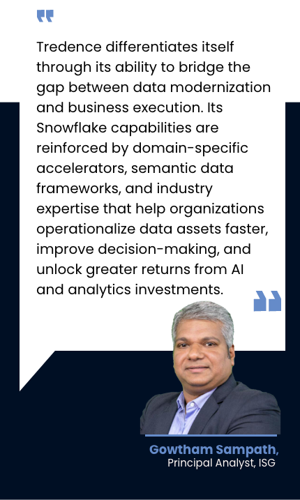 Gowtham Sampath, Principal Analyst, ISG — on Tredence's Snowflake capabilities