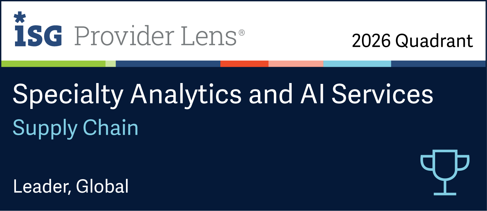 ISG Provider Lens 2026 Quadrant – Specialty Analytics and AI Services – Supply Chain – Leader, Global